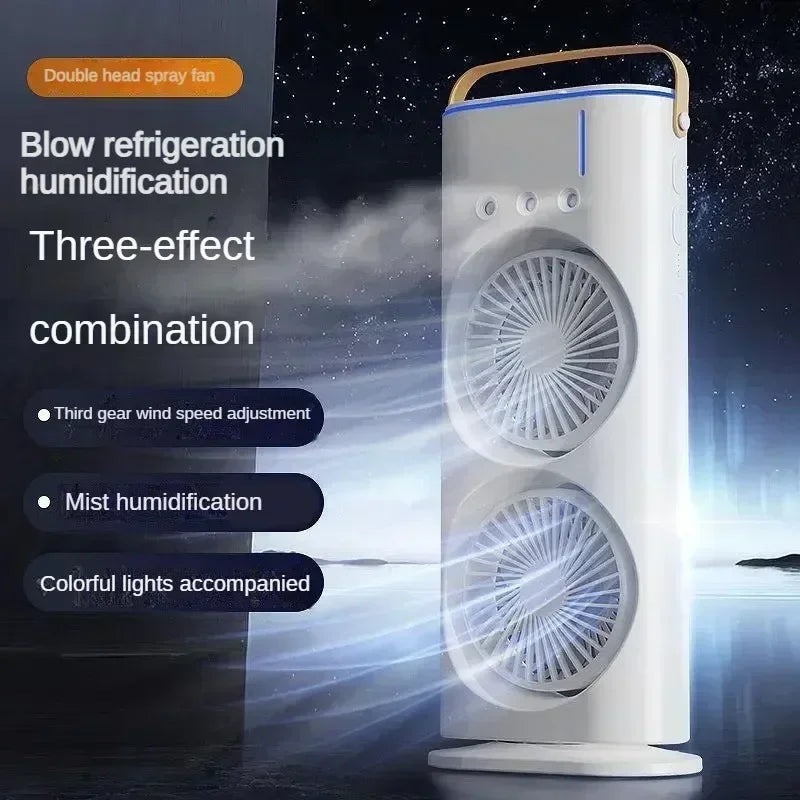 Electric Fan with Spray Cooling, Portable Air Conditioner