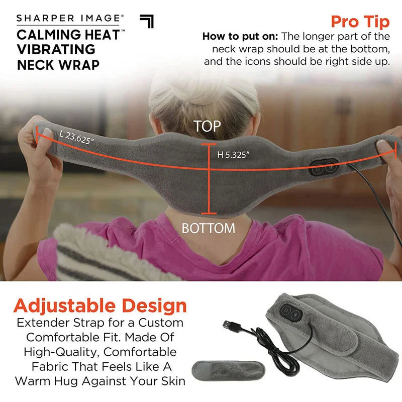 New Hot Sell Portable Heat Massaging Neck Wrap