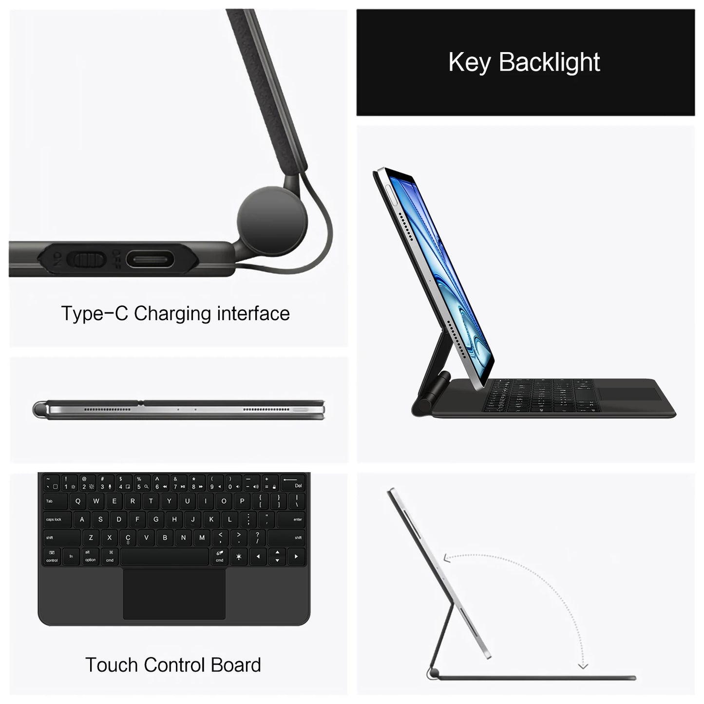 Magnetic Magic Keyboard For iPad