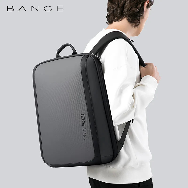 Mochila Bange  Multicolor Men's Laptop Business Solid Simple Bag