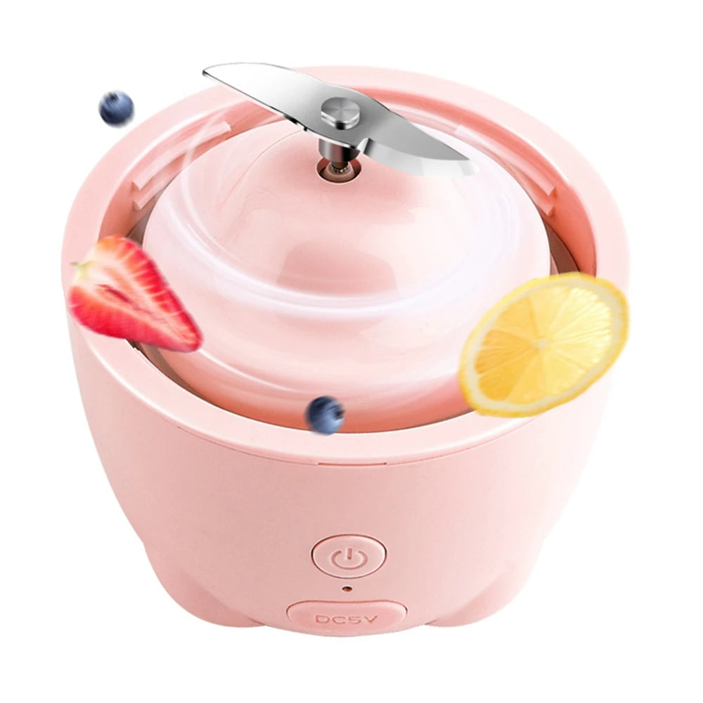 ABHI 330ML Portable Blender with Lid Stainless Blades