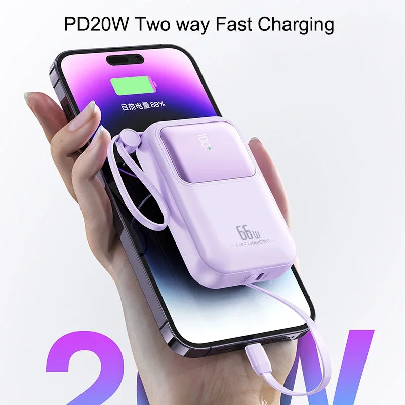 Power Bank 20000mAh Charger Mini Powerbank for iPhone