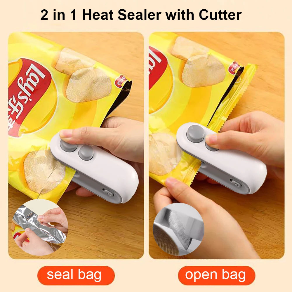 Mini Plastic Bag Sealer Rechargeable