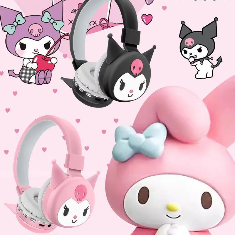 Sanrio Hello Kitty Kuromi Bluetooth Headphone Wireless Headsets