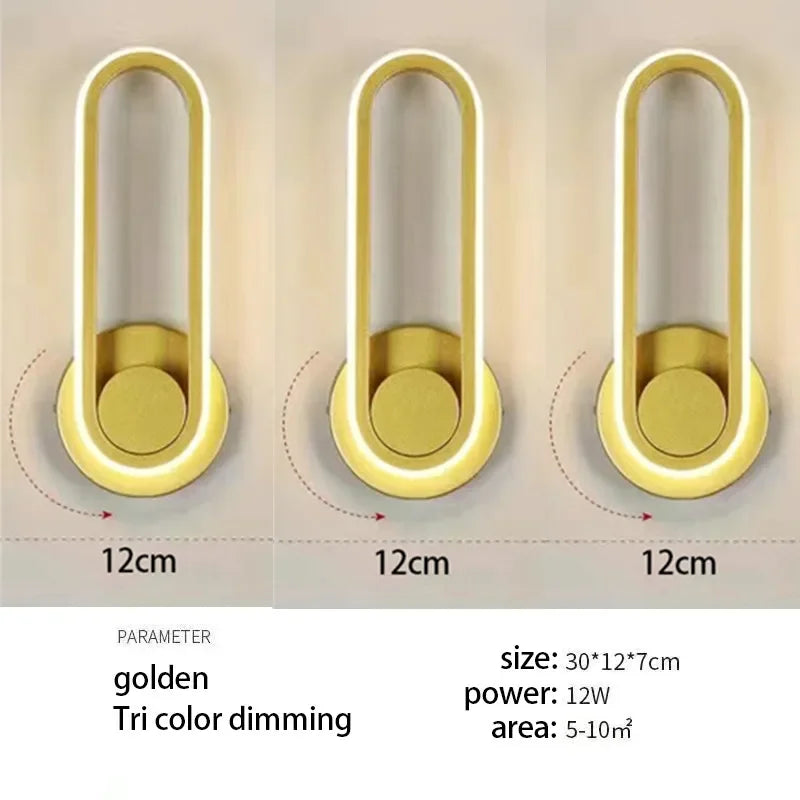 Modern Rotatable LED Wall Light For Aisle Stair Bedroom
