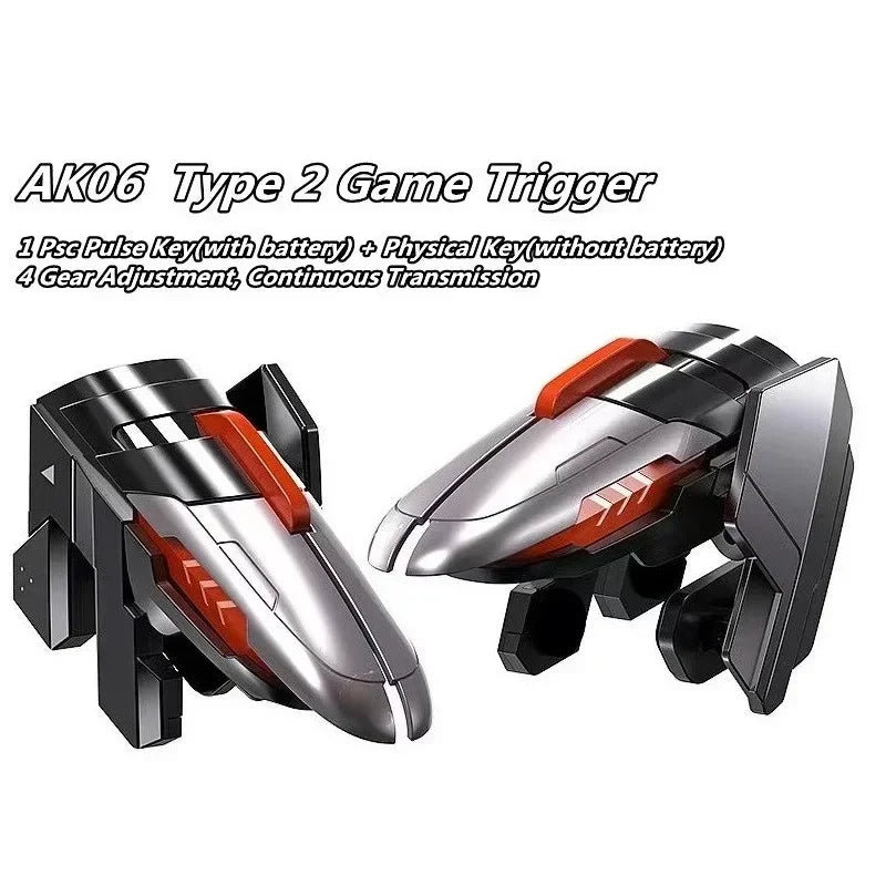 6 Finger Mobile Phone ABS Game Trigger AK06 for PUBG