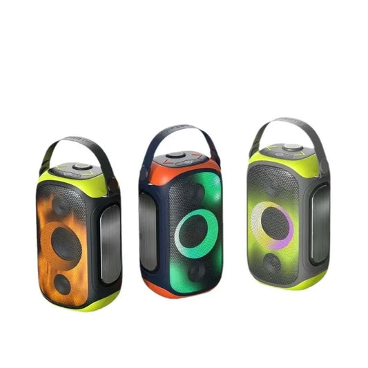 Portable bluetooth speaker with high-power party subwoofer