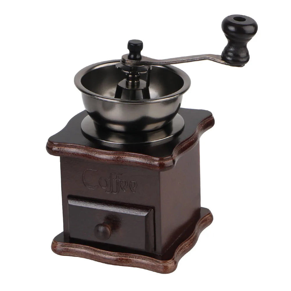 Wooden Mini Retro Style Manual Coffee Bean Grinder