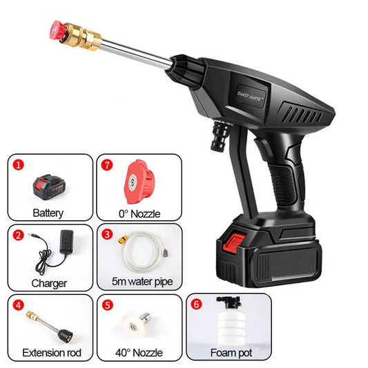 Portable High Voltage Cordless Electric Car Wash Gun