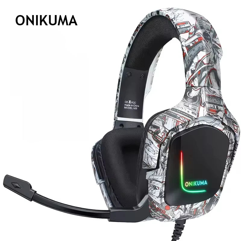 TLCRETE ONIKUMA K20 Camouflage Gaming Headset