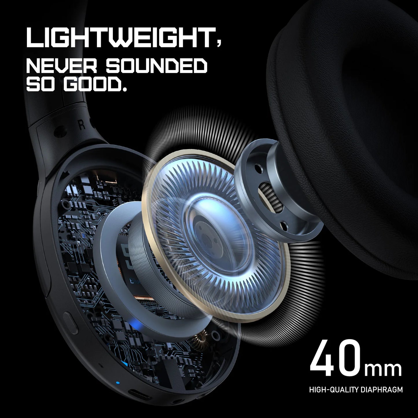 OINKUMA B3 Wireless Headphone with RGB Light Dual Mode