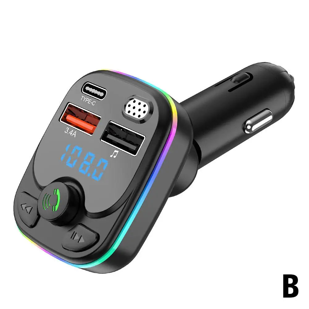 Car Adapter FM Transmitter For Car PD&QC3.0 Car MP3 Charger