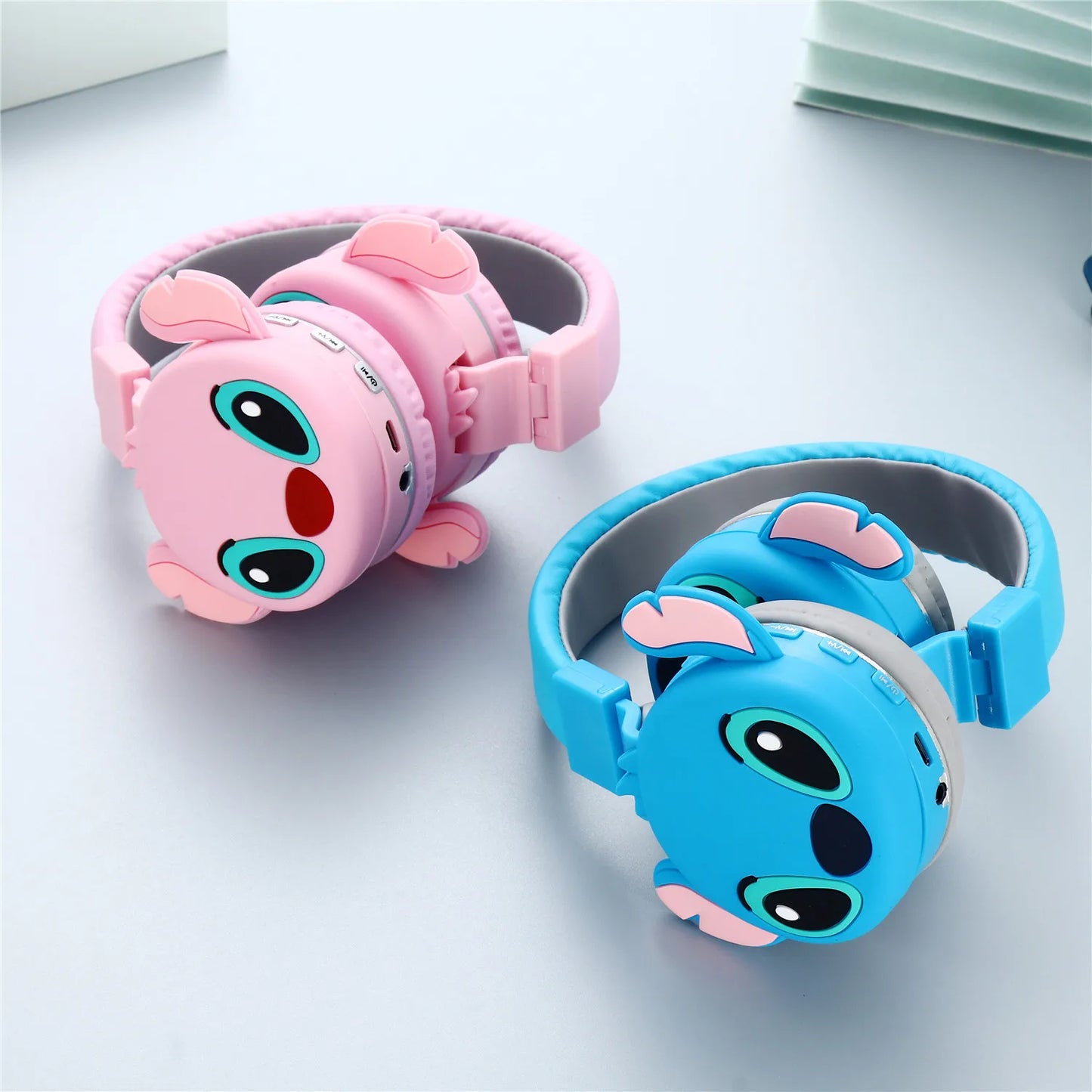 Anime Stitch Bluetooth Foldable Headphone Cartoon Cute Headset