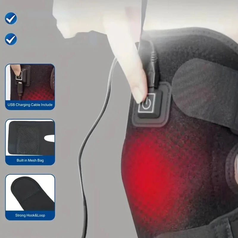 Electric Heating Knee Massage Tool with Adjustable Temperature,