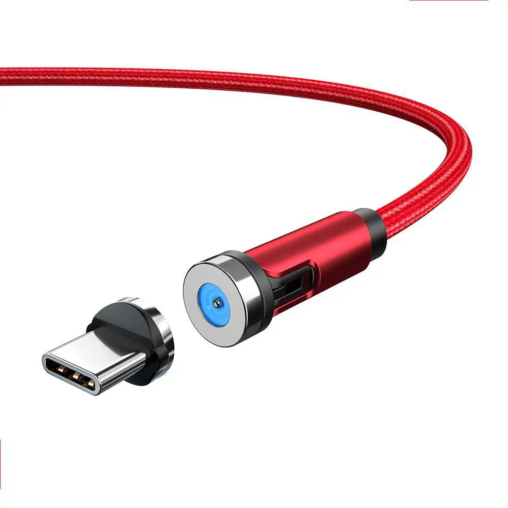 540 Rotate Magnetic Micro USB Type C Mobile phone cable