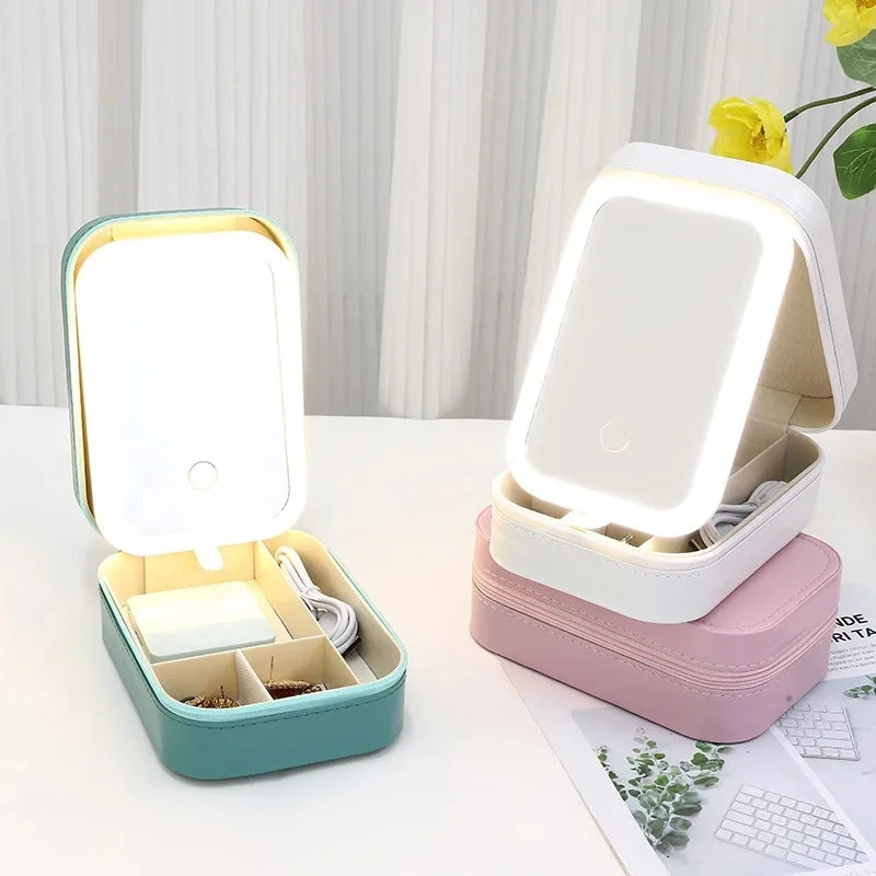 Makeup Storage Box With LED Light