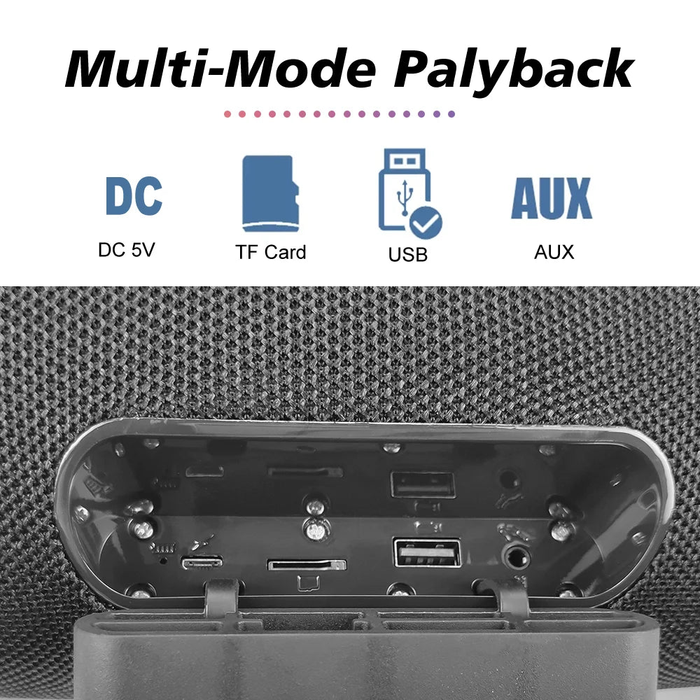 High Power Wireless Portable Speaker Waterproof Column