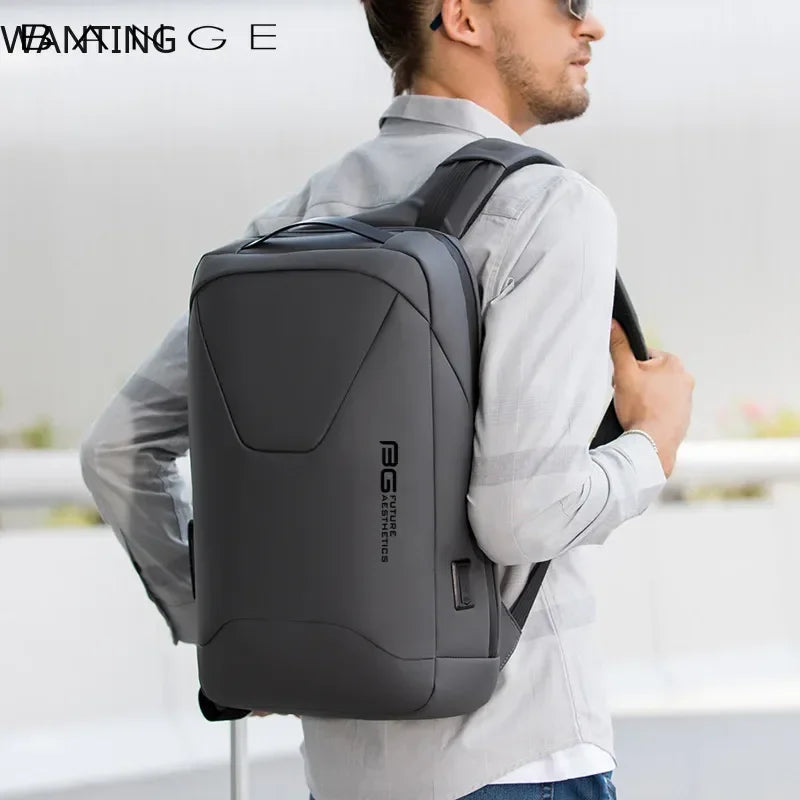 BANGE New Men Anti Theft Waterproof Laptop Backpack