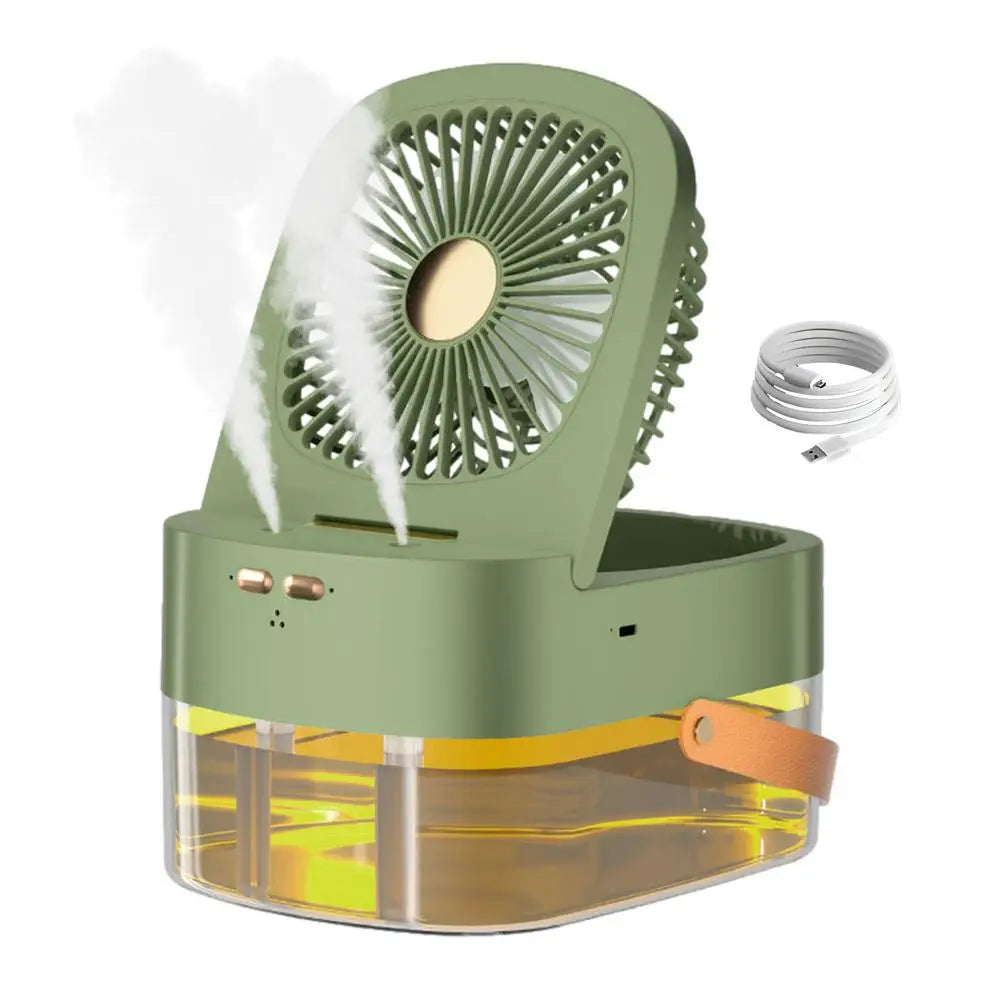 Mini Spray Water Mist Fan Table Misting Water Fan