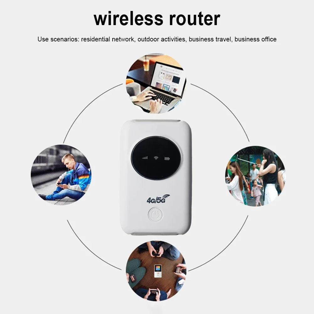 4G Lte Router Portable WiFi Repeater 3200mAh 150Mbps O