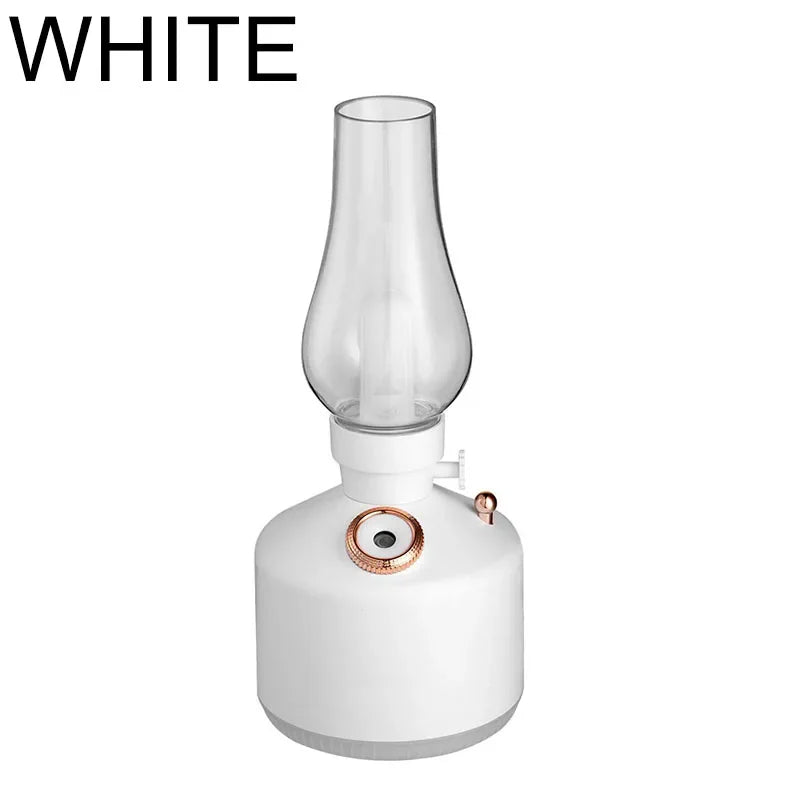 Desktop Retro Lamp Air Humidifier USB Rechargeable
