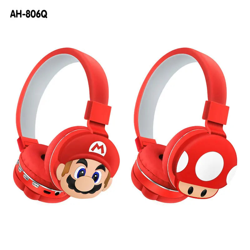 Anime Stitch Bluetooth Foldable Headphone Cartoon Cute Headset