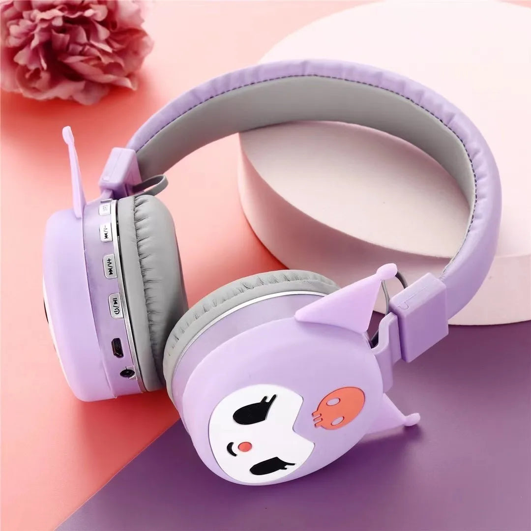 Anime Stitch Bluetooth Foldable Headphone Cartoon Cute Headset