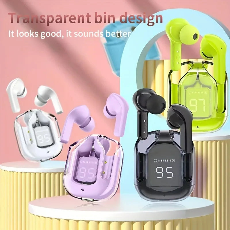 Original Wireless Bluetooth Earphone Transparent HIFI Headphones