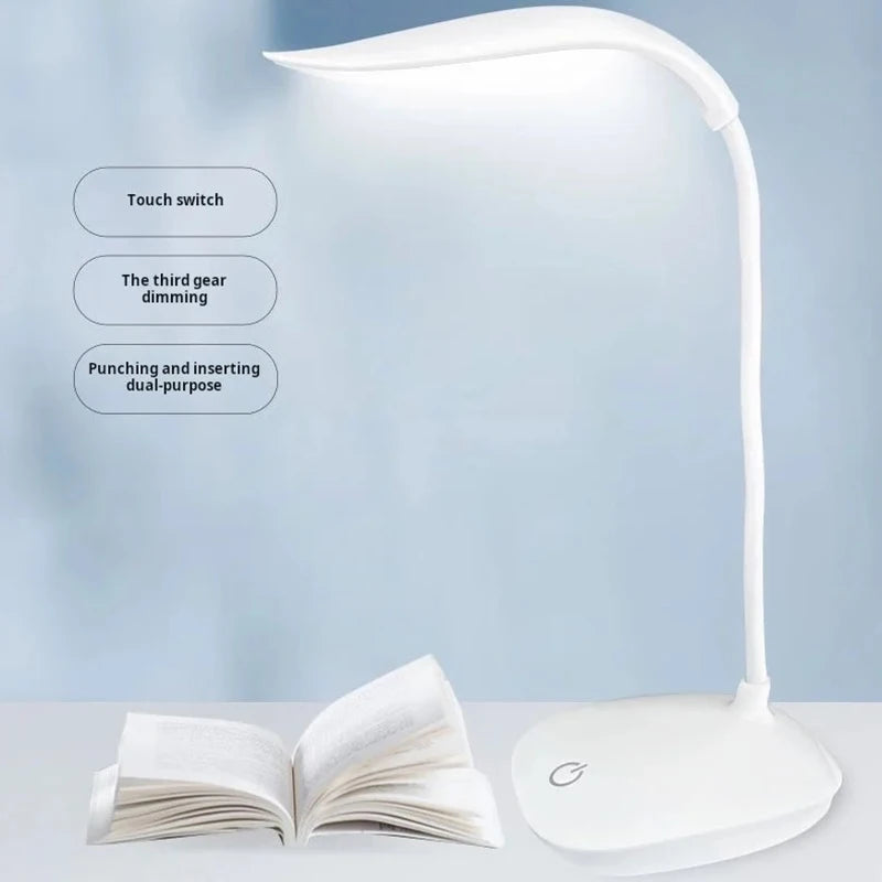 LED Foldable Desk Lamp USB Rechargeable Lighting 3 Mode Dimmable