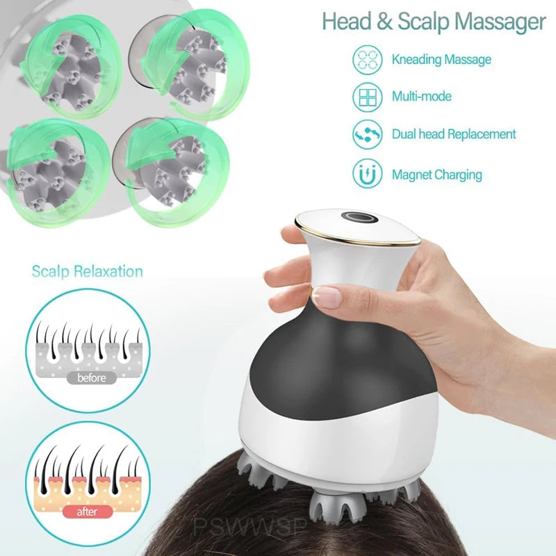 Portable Electric Scalp Head Massager
