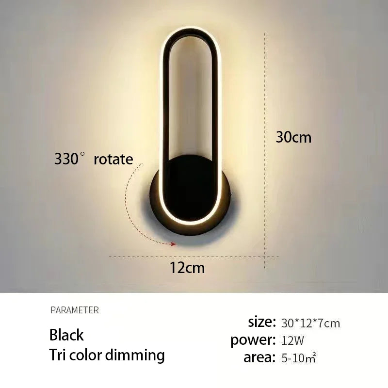 Modern Rotatable LED Wall Light For Aisle Stair Bedroom