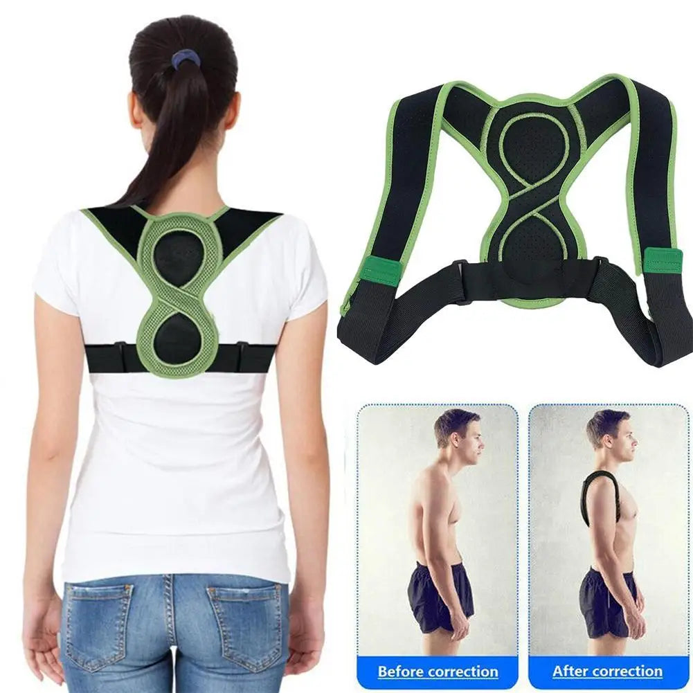 New Adjustable Adult Posture Corrector Fiber 8-word
