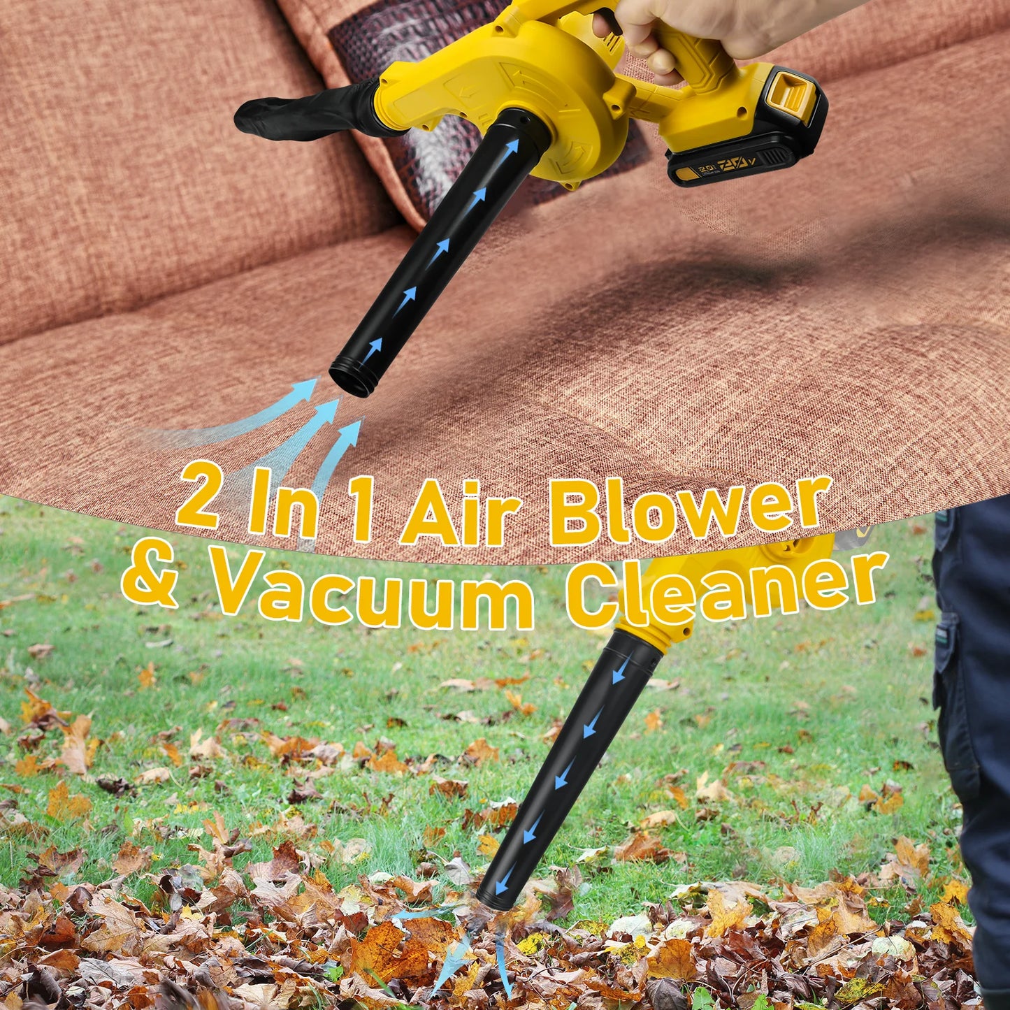 Cordless Leaf Blower for Dewalt 20V Battery Electric Jobsite