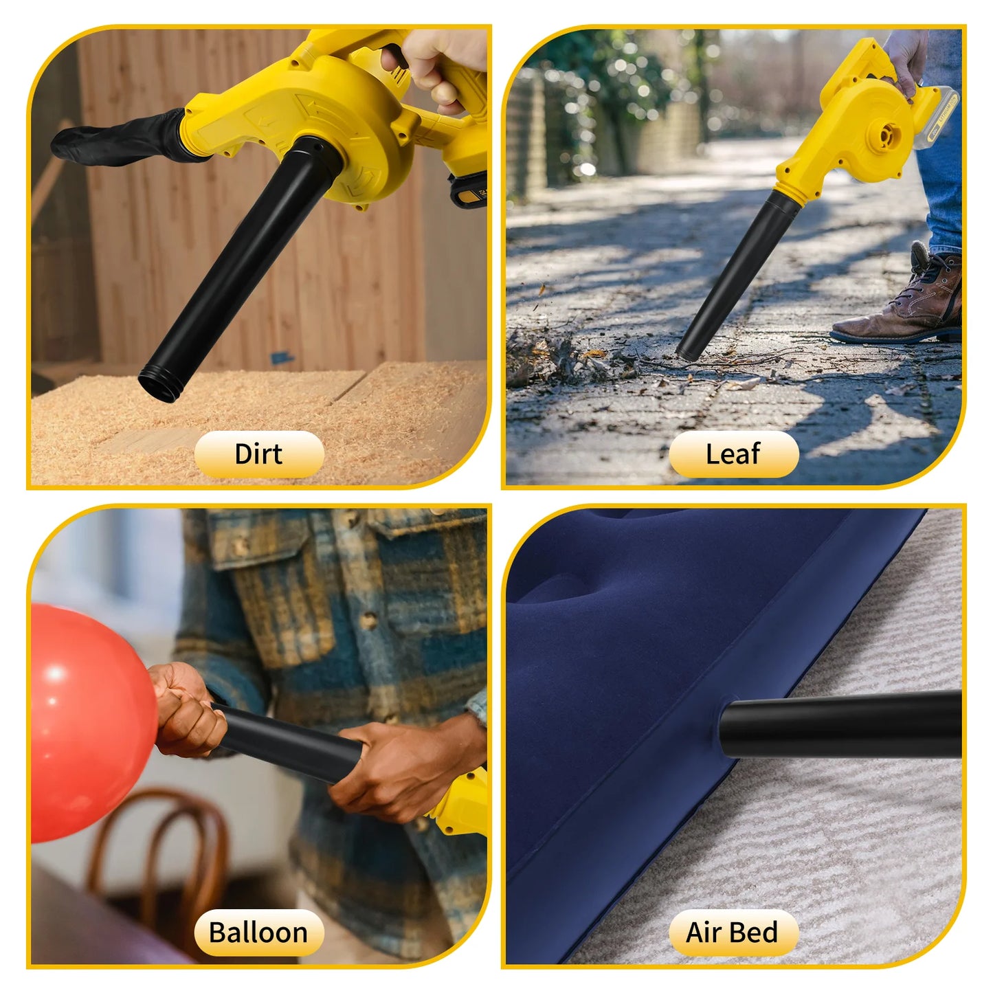 Cordless Leaf Blower for Dewalt 20V Battery Electric Jobsite