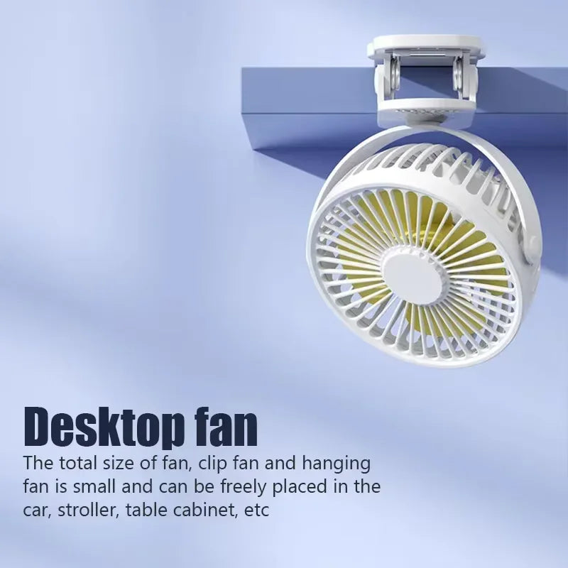 Baby Stroller Fan Summer Cooling Fan Angle Adjustable