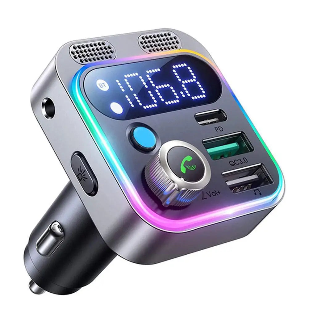 Car Adapter FM Transmitter For Car PD&QC3.0 Car MP3 Charger