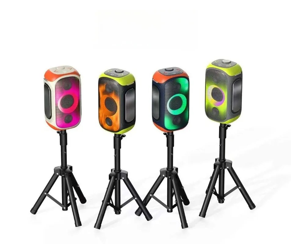 Portable bluetooth speaker with high-power party subwoofer