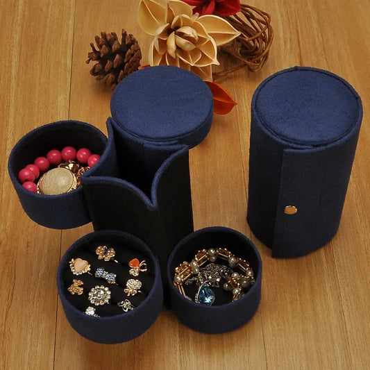Simple Portable Jewelry Box, Earrings, Rings, and Bracelets Storage Box
