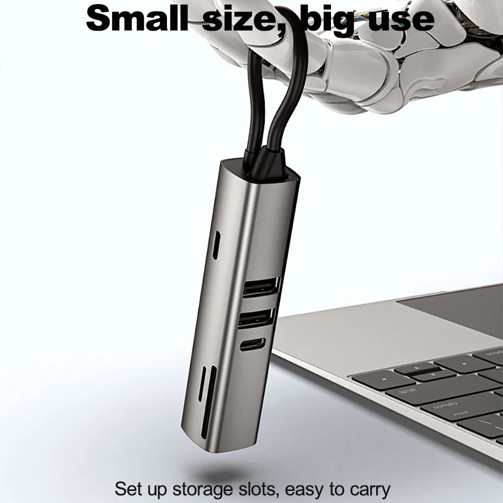 Tebe 7 IN 1 USB-C Hub for Macbook Dell Type-c to 4K 30HZ