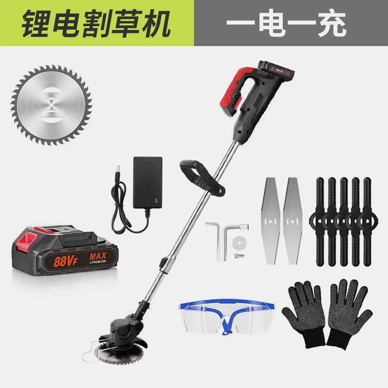 Lithium battery lawn mower household small lawn mower