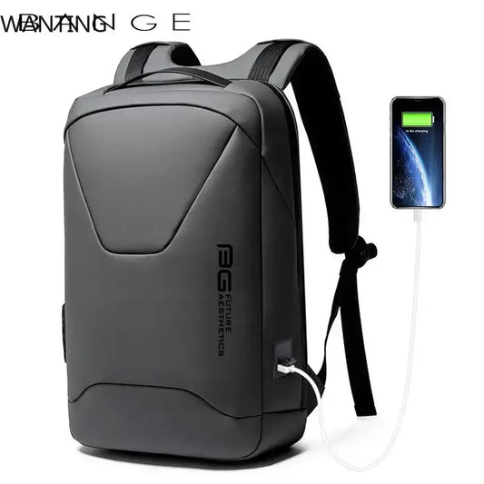 BANGE New Men Anti Theft Waterproof Laptop Backpack
