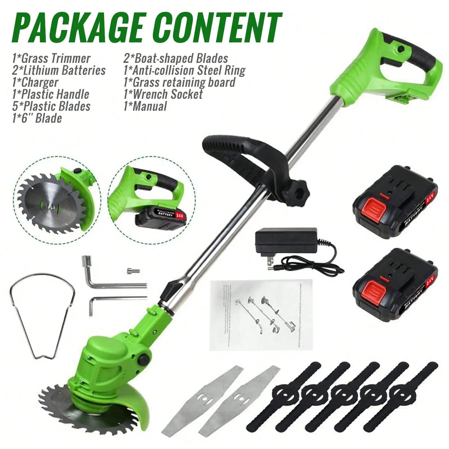 21V 650W Cordless String Trimmer