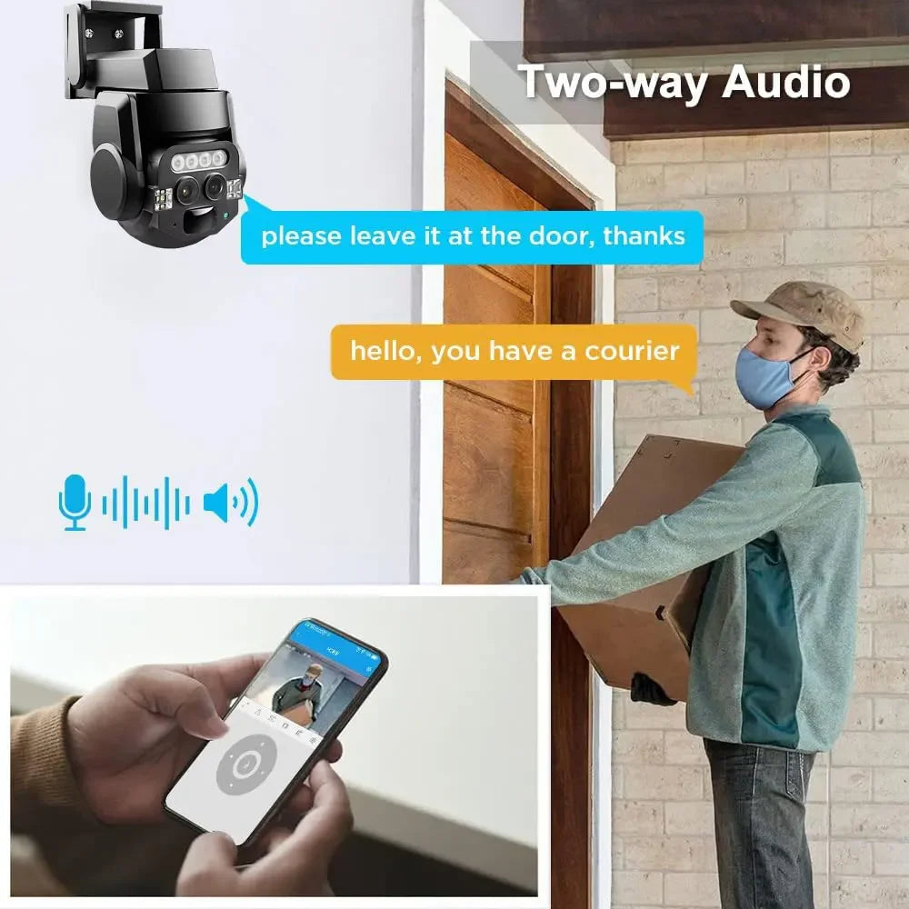 Carecam 8MP 4K 10X Zoom HD Video Surveillance Camera