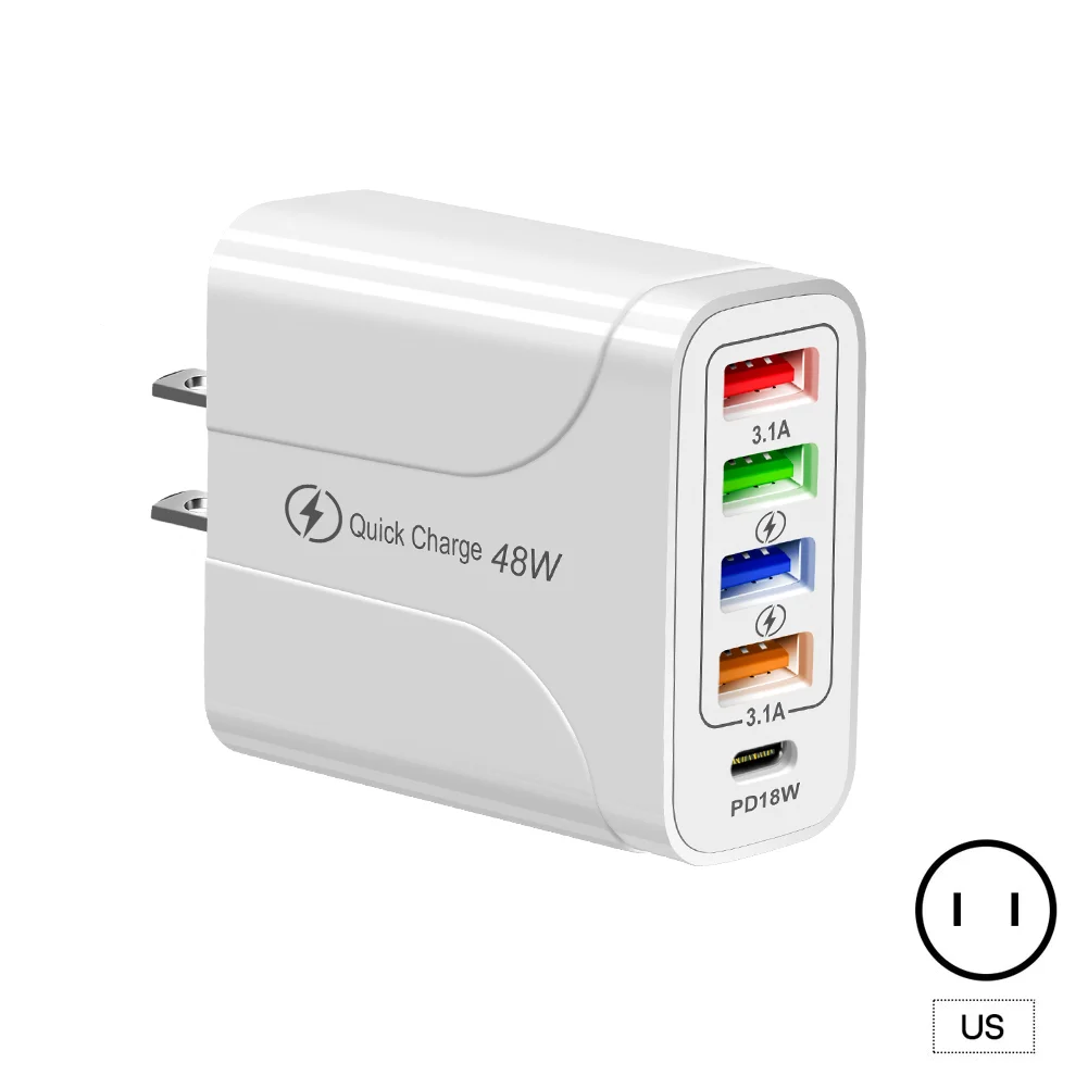 OLAF 48W USB Fast Charger 4-Port Charger Adapter