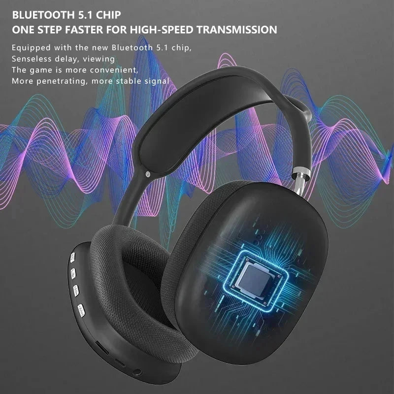 Wireless Headphones Bluetooth Headset Smart Noise Reduction