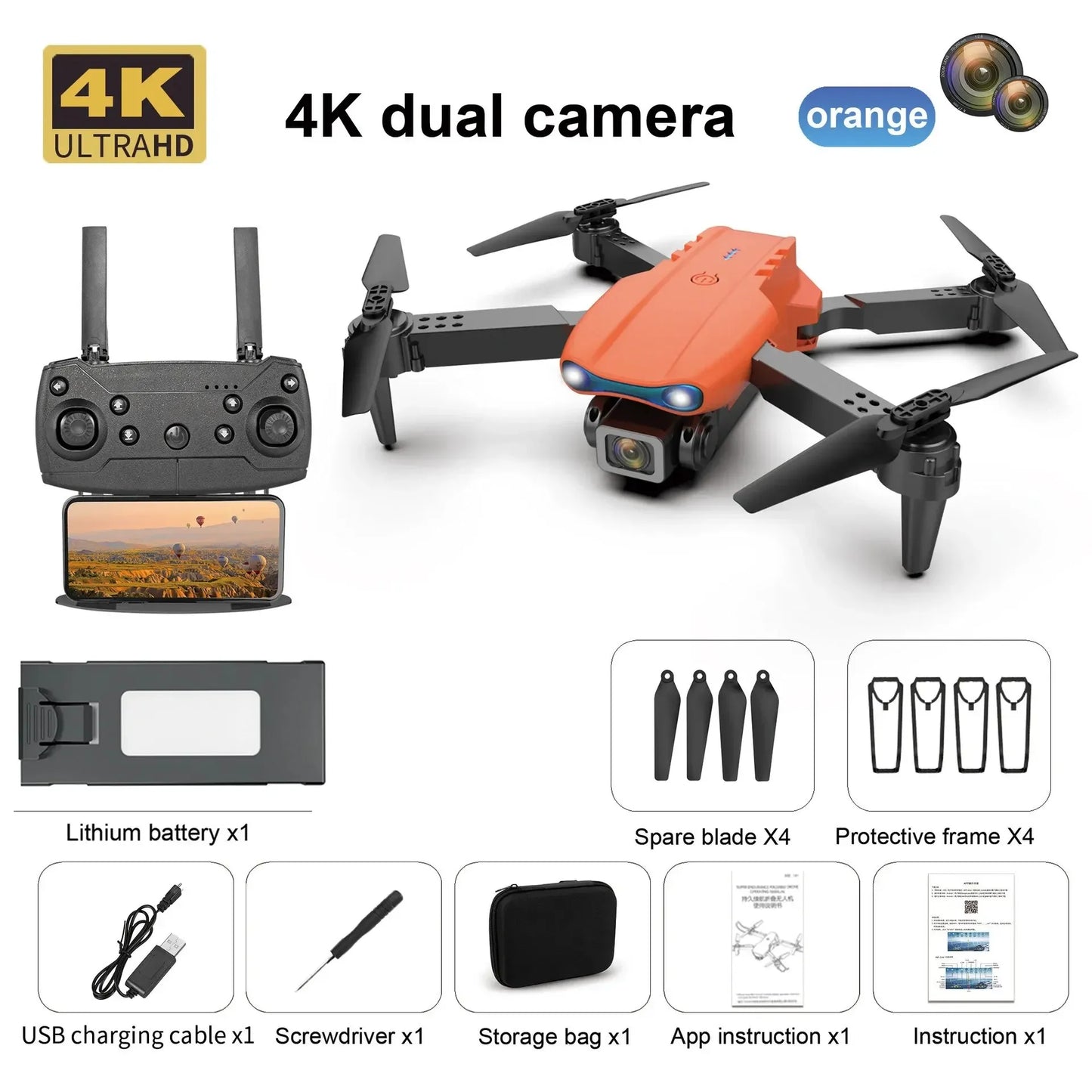 Professional Mini Drone E99 HD 4k Camera Foldable WIFI