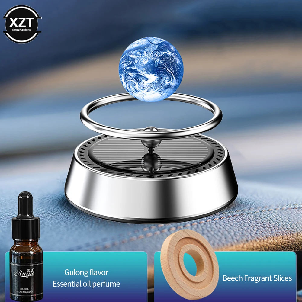 1Pcs Solar Car Aromatherapy Vehicle Perfume Air Freshener