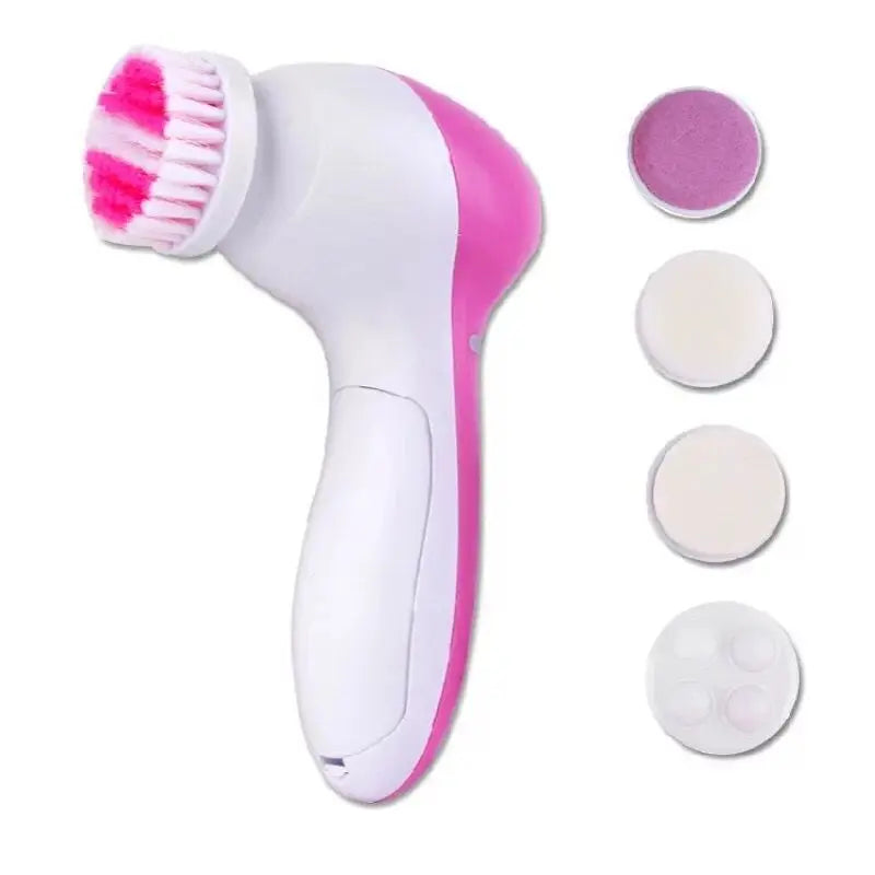 Electric Facial Cleaner 5 IN 1 Face Cleansing Brush Wash Machine Spa
