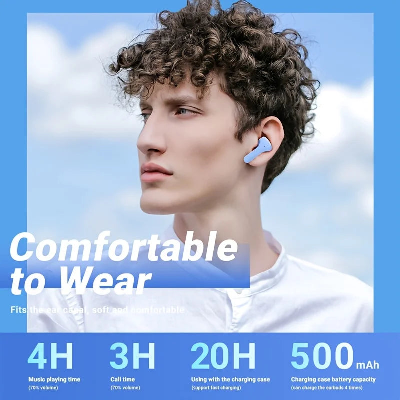 Original Wireless Bluetooth Earphone Transparent HIFI Headphones