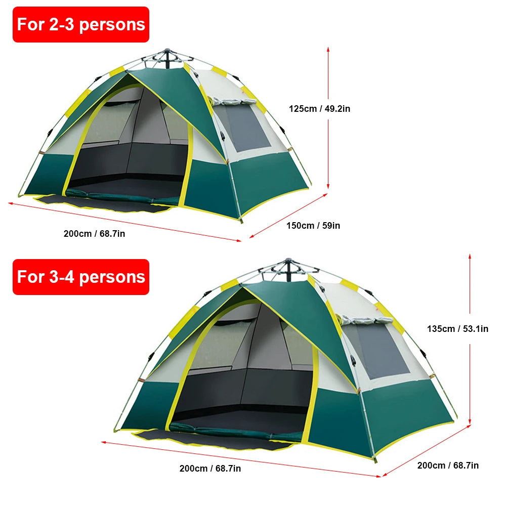 Outdoor Pop Up Tent Waterproof Portable